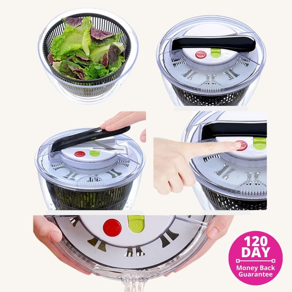 SaladStream™  Vegetable & Salad Spinner & Drier
