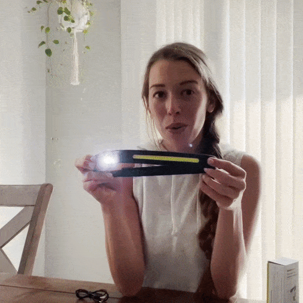 NightNatural™ Dual-Light Safe Flashlight Headband Headlamp