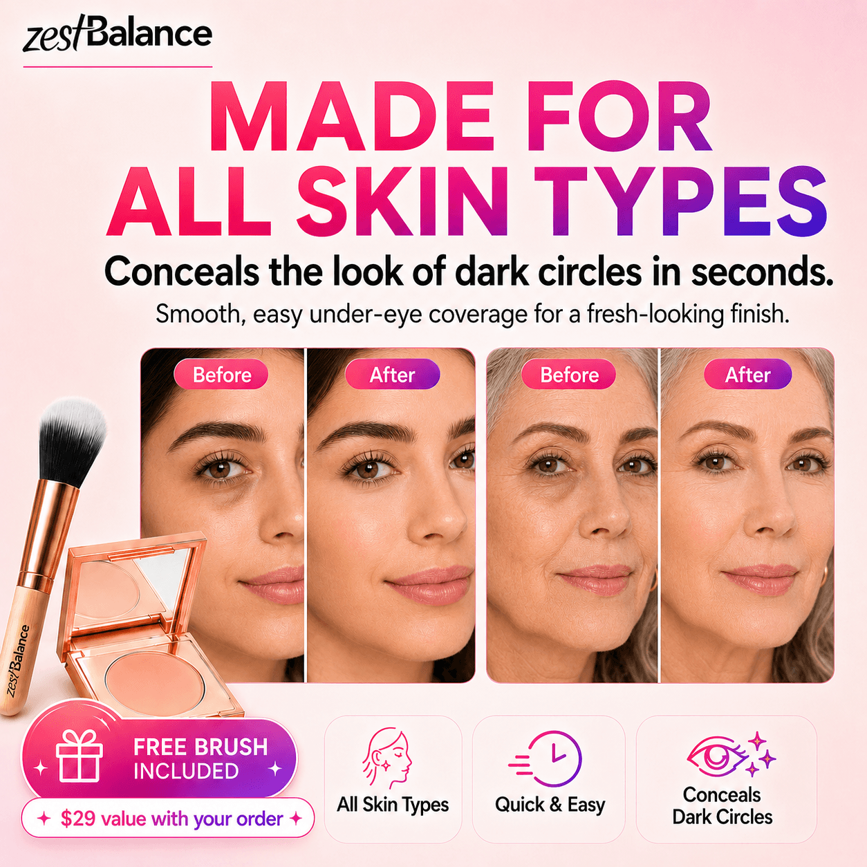 Zest Peach Perfect Under-Eye Corrector