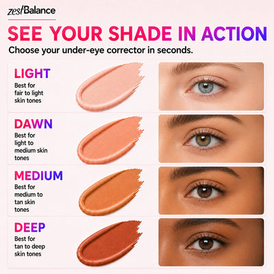 Zest Peach Perfect Under-Eye Corrector (+FREE Brush)