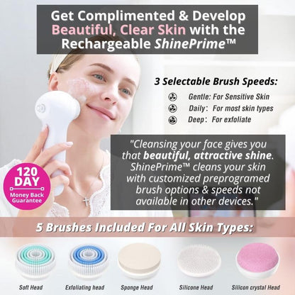 ShinePrime™ Face Brush & Blackhead Remover