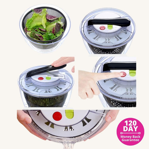 SaladStream™  Vegetable & Salad Spinner & Drier