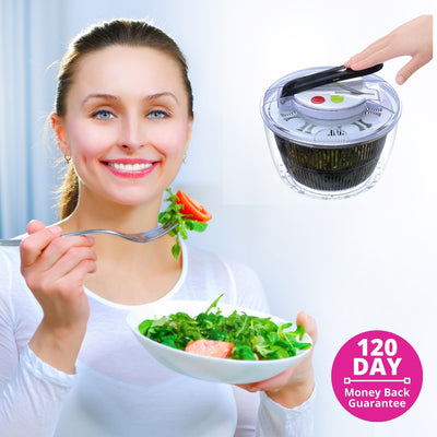 SaladStream™  Vegetable & Salad Spinner & Drier
